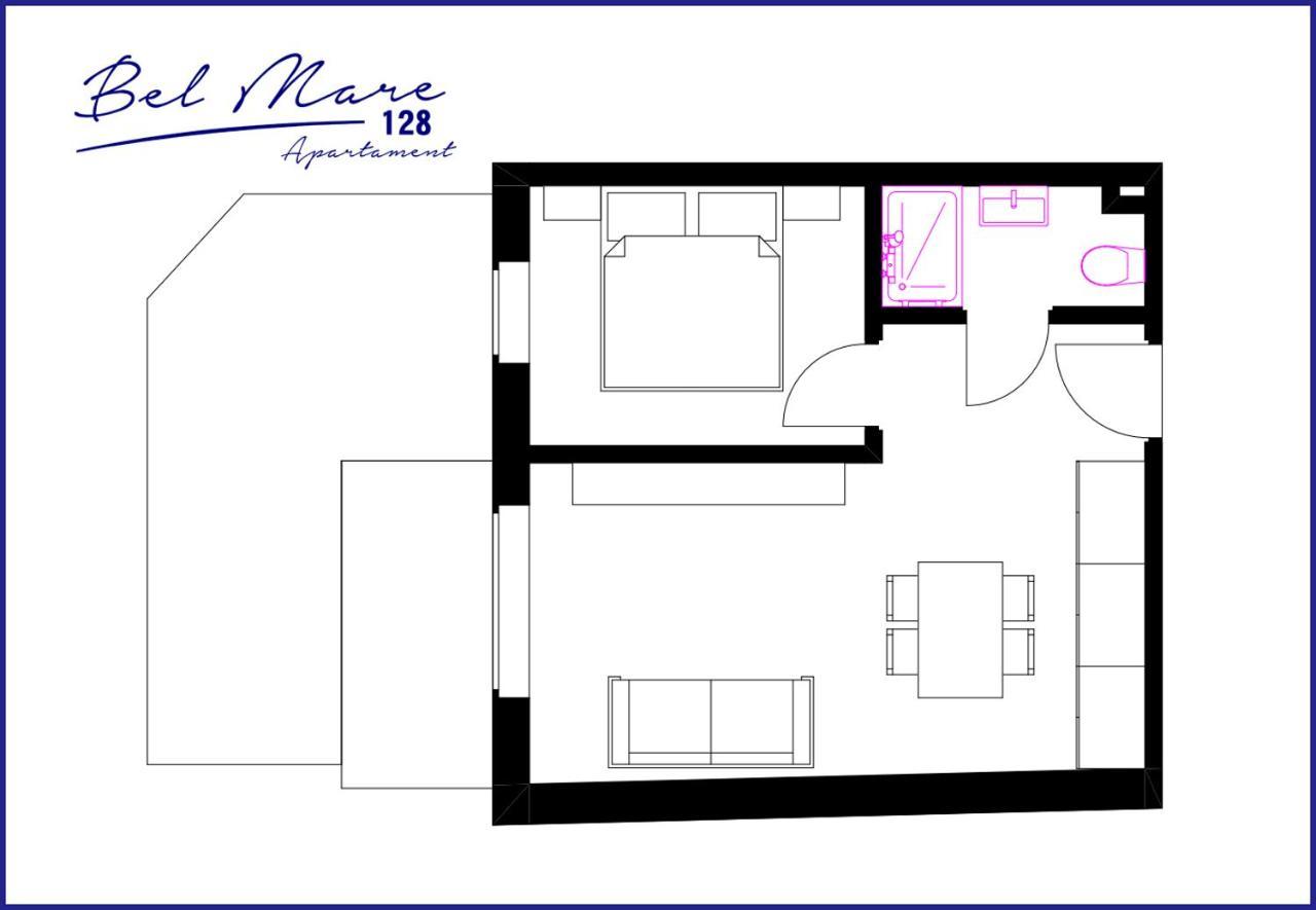 Bel Mare Apartament 128 Z Ogrodkiem مينززدرويه المظهر الخارجي الصورة